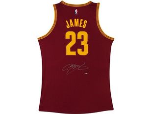  Upper Deck - Authenticated - Lebron James Cavaliers Maroon Away Jersey - ORDER VIA EMAIL ONLY - Cardboard Memories Inc.