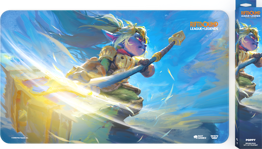 Riftbound - League of Legends Trading Card Game - Unleashed - Playmat - Poppy - Pre-Order May 8th, 2026 - Cardboard Memories Inc.