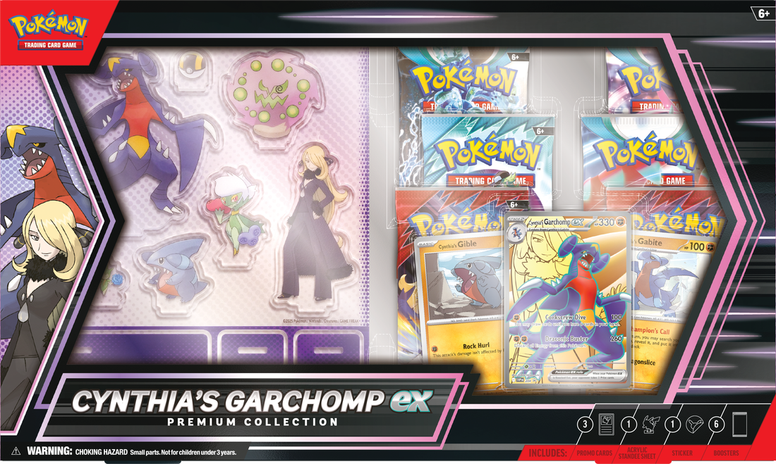 Trading Card Games Pokemon - Cynthias Garchomp EX - Premium Collection Box - Cardboard Memories Inc.