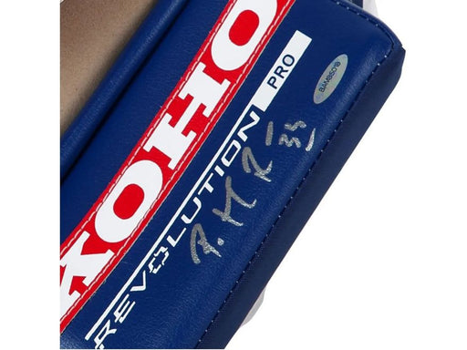  Upper Deck - Authenticated - Patrick Roy Autographed KOHO Revolution Goalie Catcher - ORDER VIA EMAIL ONLY - Cardboard Memories Inc.