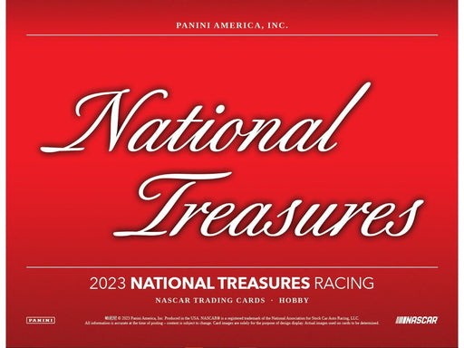 Sports Cards Panini - 2023 - Racing - National Treasures - Hobby Box - Pre-Order May 1st 2024 - Cardboard Memories Inc.
