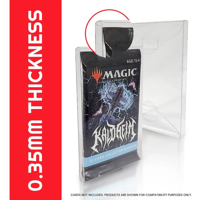 Comic Supplies Evoretro - Single Pack Booster PET Protector - 0.35mm - 10 Pack - Cardboard Memories Inc.