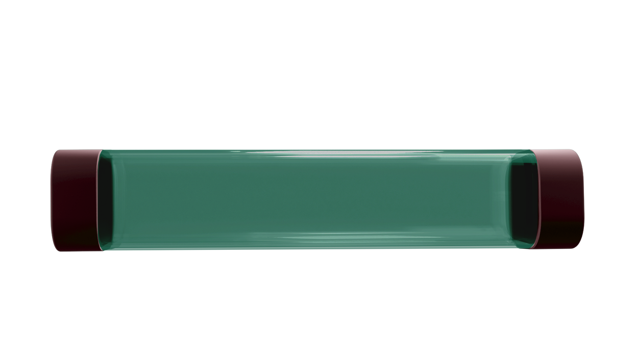 Supplies Gatherers Tavern - Domaru Capsule - Squircle Playmat Tube - Verdant Burgundy - Available Soon - Cardboard Memories Inc.