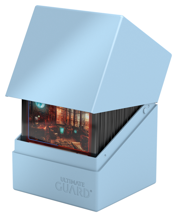Supplies Ultimate Guard - Boulder Deck Case - Pastel Solid - Baby Blue - 100 - Cardboard Memories Inc.