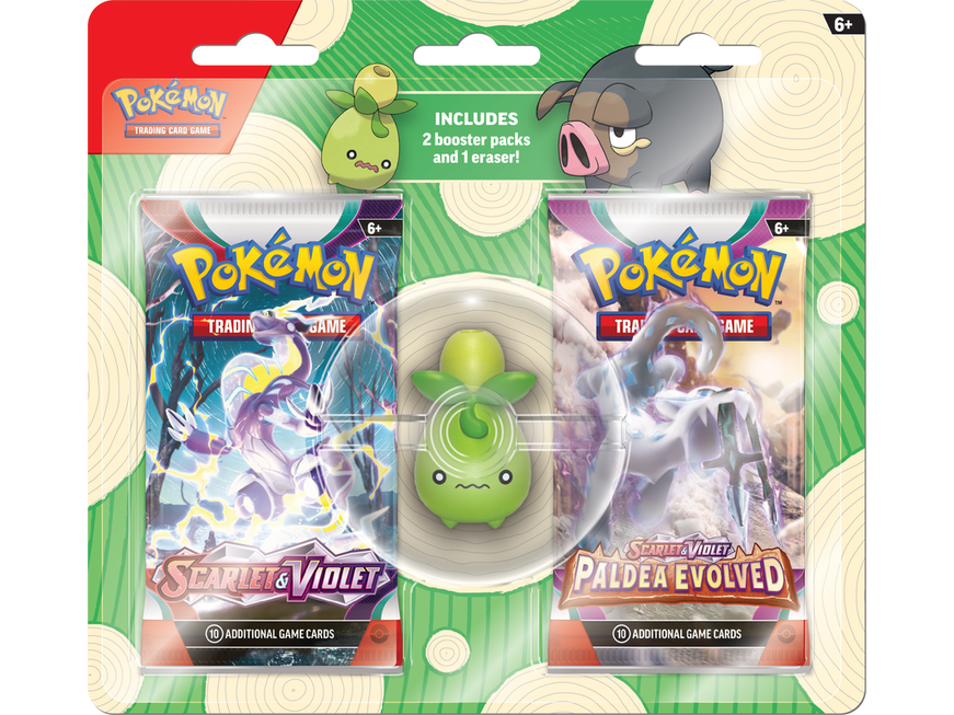 Trading Card Games Pokemon - 2023 - Back to School - Eraser Blister - Smoliv - Cardboard Memories Inc.