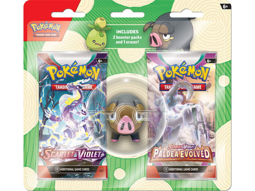 Trading Card Games Pokemon - 2023 - Back to School - Eraser Blister - Lechonk - Cardboard Memories Inc.