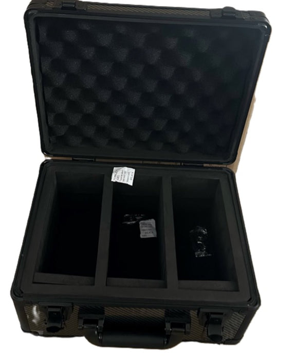 Comic Supplies Evoretro - Graded Card Storage Box - Heavy Duty - 3 Rows - Silver Grey and Aluminum - Cardboard Memories Inc.