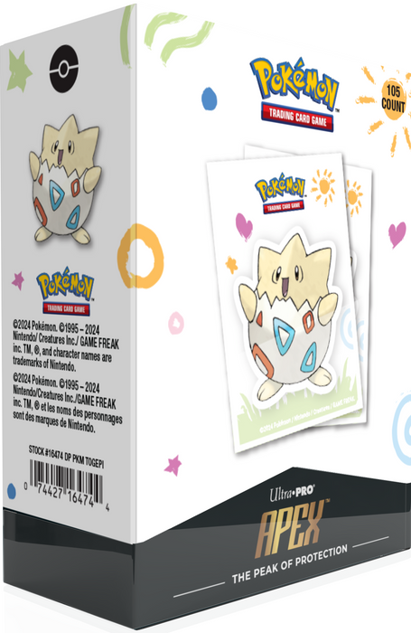 Supplies Ultra Pro - Pokemon - APEX - Deck Protector Sleeves - Togepi - 105 Count - Cardboard Memories Inc.