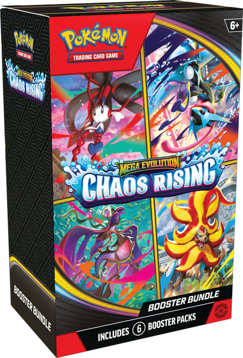 Trading Card Games Pokémon - Mega Evolution - Chaos Rising - Booster Bundle - Pre-Order May 22nd 2026 - Cardboard Memories Inc.
