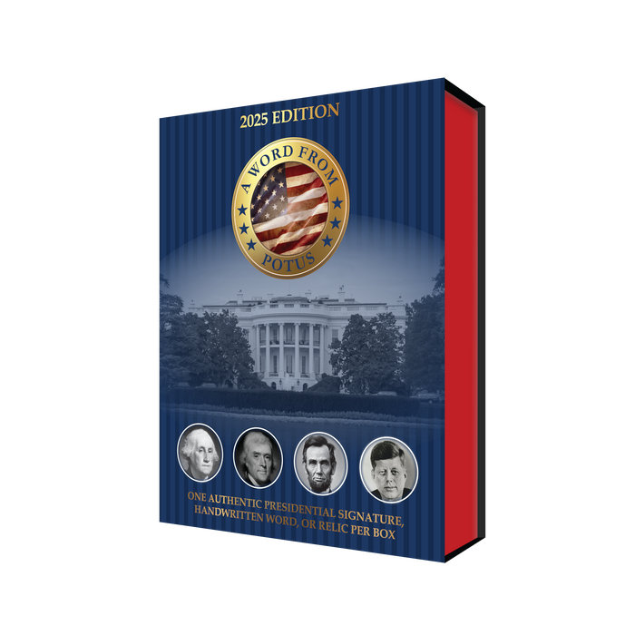 Non Sports Cards Sportscards.com - 2025 - A Word From the President - Potus - Hobby Box - Cardboard Memories Inc.