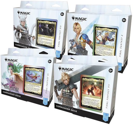 Trading Card Games Magic the Gathering - Final Fantasy - Collector Commander Deck 4 Box Case - Cardboard Memories Inc.