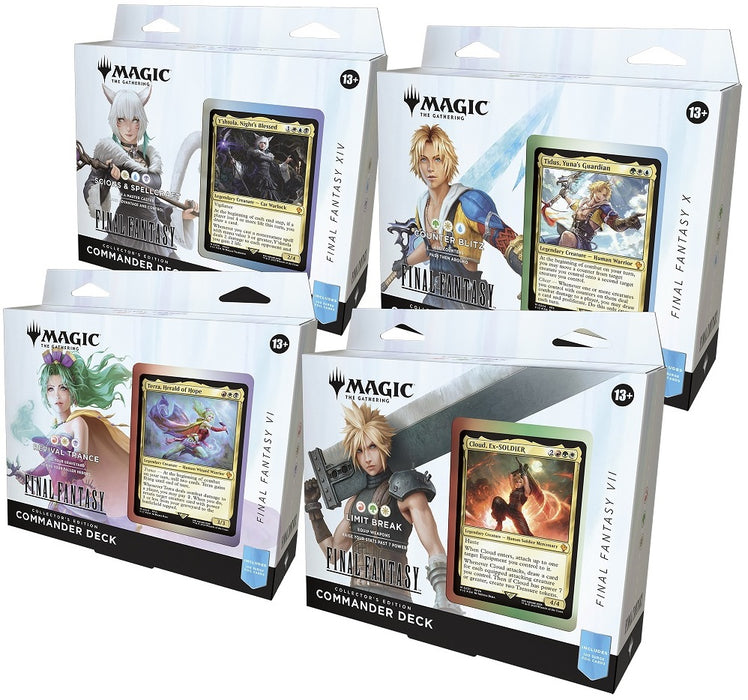 Trading Card Games Magic the Gathering - Final Fantasy - Collector Commander Deck 4 Box Case - Cardboard Memories Inc.