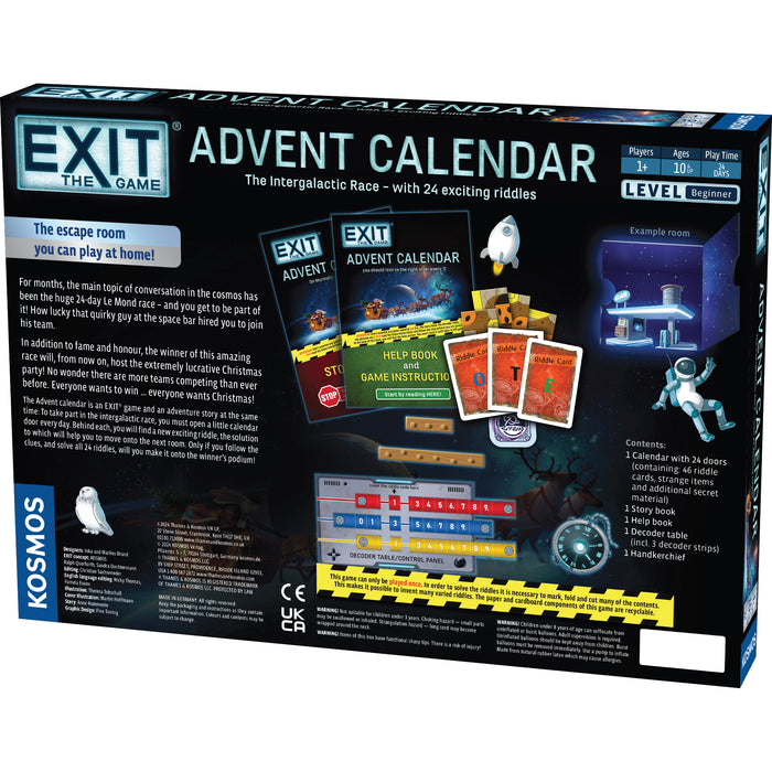 Board Games Thames and Kosmos - EXIT - The Intergalactic Race - Advent Calendar - Cardboard Memories Inc.