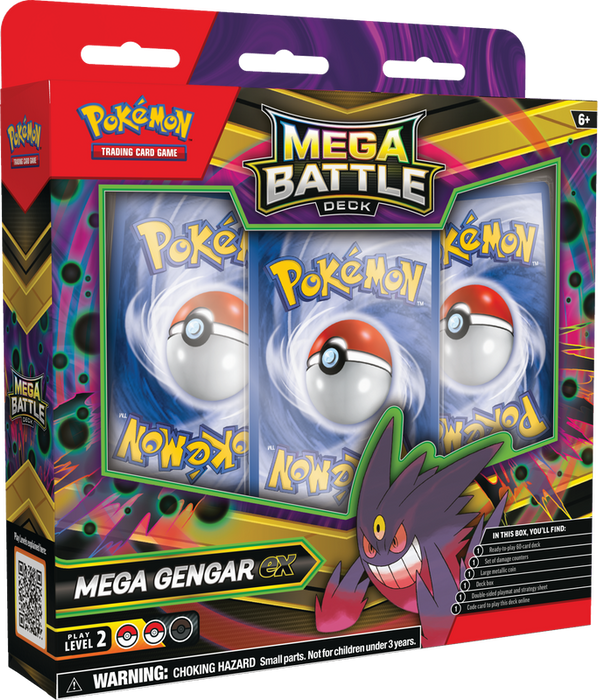 Trading Card Games Pokemon - Mega Battle Decks - Mega Gengar EX - Cardboard Memories Inc.