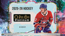 Sports Cards Upper Deck - 2025-26 - Hockey - O-Pee-Chee Platinum - Hobby Box - Pre-Order April 15th 2026 - Cardboard Memories Inc.