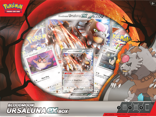 Trading Card Games Pokemon - Scarlet and Violet - Blood Moon Ursaluna EX - Collection Box - Cardboard Memories Inc.