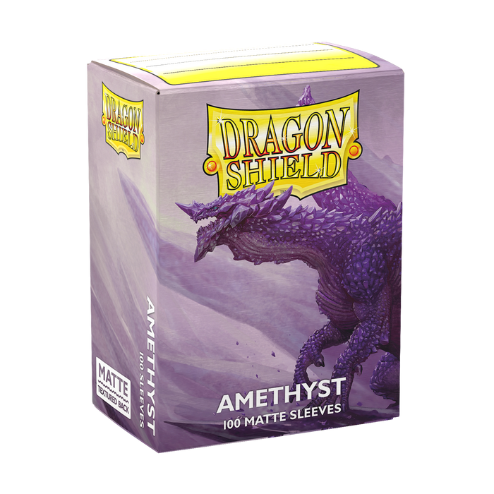 Supplies Arcane Tinmen - Dragon Shield Sleeves - Standard Size - Matte - Amethyst - Package of 100 - Cardboard Memories Inc.