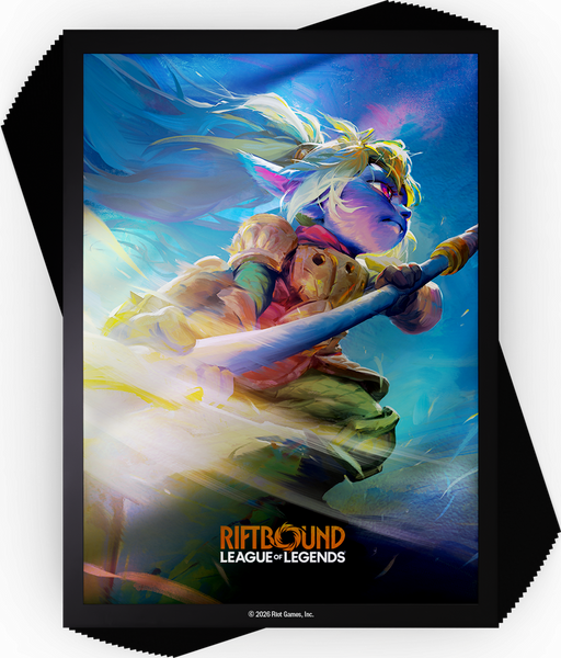 Riftbound - League of Legends - Unleashed - Art Sleeves - Poppy - 100 Count - Pre-Order May 8th, 2026 - Cardboard Memories Inc.