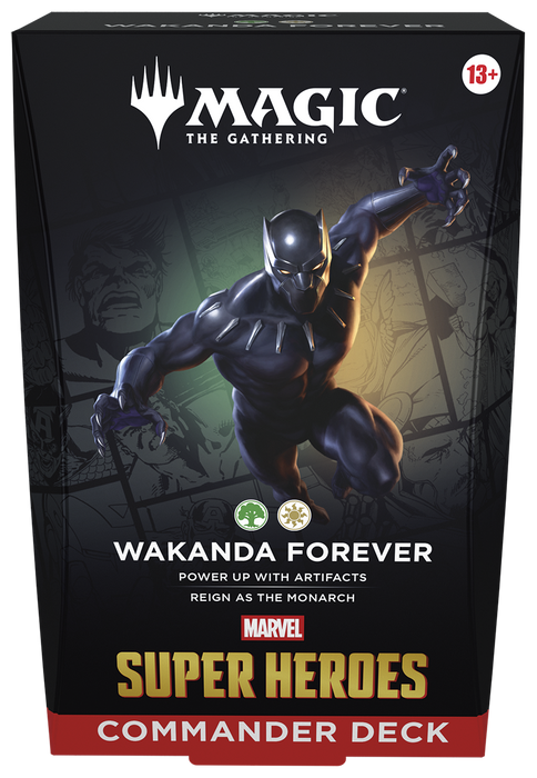 Trading Card Games Magic the Gathering - Marvel Super Heroes - Wakanda Forever - Commander Deck - Pre-Order July 26th 2026 - Cardboard Memories Inc.