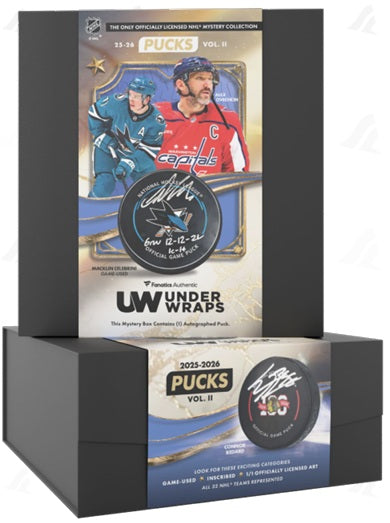 Supplies Fanatics - 2025-26 - Under Wraps - NHL Puck - Vol. 2 - Pre-Order TBA - Cardboard Memories Inc.