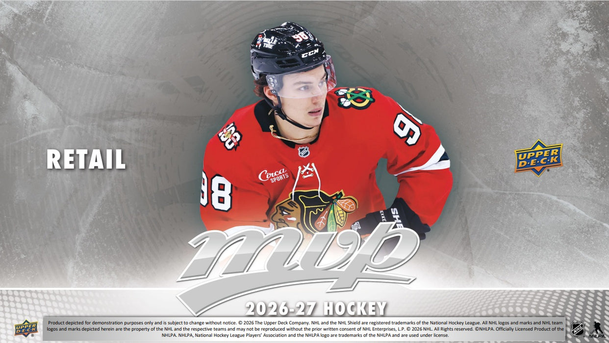 Sports Cards Upper Deck - 2026-27 - Hockey - MVP - Retail Box - Pre-Order August 18th 2026 - Cardboard Memories Inc.