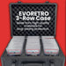 Comic Supplies Evoretro - Graded Card Storage Box - Heavy Duty - 3 Rows - Silver Grey and Aluminum - Cardboard Memories Inc.
