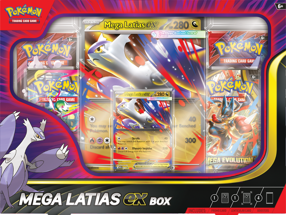 Trading Card Games Pokémon - Mega Evolution - Mega Latias EX - Collection Box - Cardboard Memories Inc.