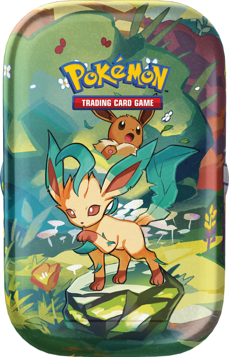 Trading Card Games Pokemon - Scarlet and Violet - Prismatic Evolutions - Mini Tins - Leafeon - IN STORE ONLY LIMIT ONE PER CUSTOMER - Cardboard Memories Inc.