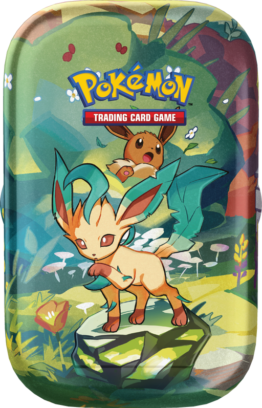 Trading Card Games Pokemon - Scarlet and Violet - Prismatic Evolutions - Mini Tins - Leafeon - IN STORE ONLY LIMIT ONE PER CUSTOMER - Cardboard Memories Inc.