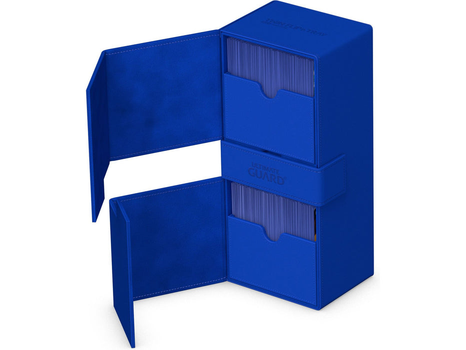 Supplies Ultimate Guard - Twin Flip N Tray Deck Case - Monocolor Blue - 266+ - Cardboard Memories Inc.