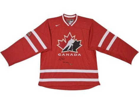  Upper Deck - Authenticated - Sean Courturier Autographed Limited Team Canada Home Away Jersey - ORDER VIA EMAIL ONLY - Cardboard Memories Inc.