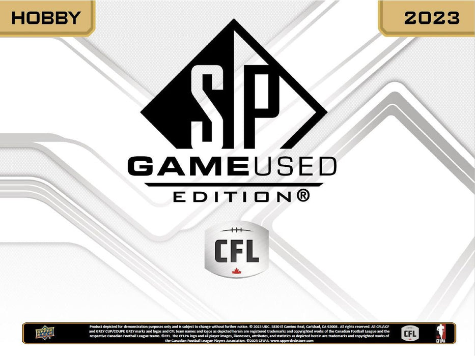 Sports Cards Upper Deck - 2023 - CFL Football - SP Game-Used - Hobby Box - Cardboard Memories Inc.