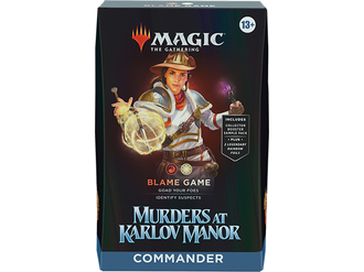 Trading Card Games Magic the Gathering - Murders at Karlov Manor - Commander Deck - Blame Game - Cardboard Memories Inc.