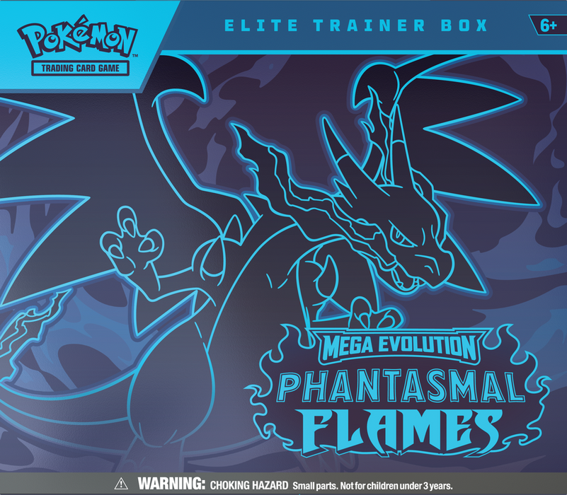 Trading Card Games Pokémon - Mega Evolution - Phantasmal Flames - Elite Trainer Box - Cardboard Memories Inc.