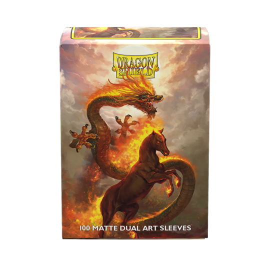Supplies Arcane Tinmen - Dragon Shield Art Sleeves - Standard Size - Matte - Year of the Horse 2025 - Package of 100 - Available December 5th 2025 - Cardboard Memories Inc.