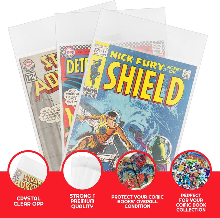 Comic Supplies Evoretro - Comic Series - Silver Age Comic Bags - Cardboard Memories Inc.