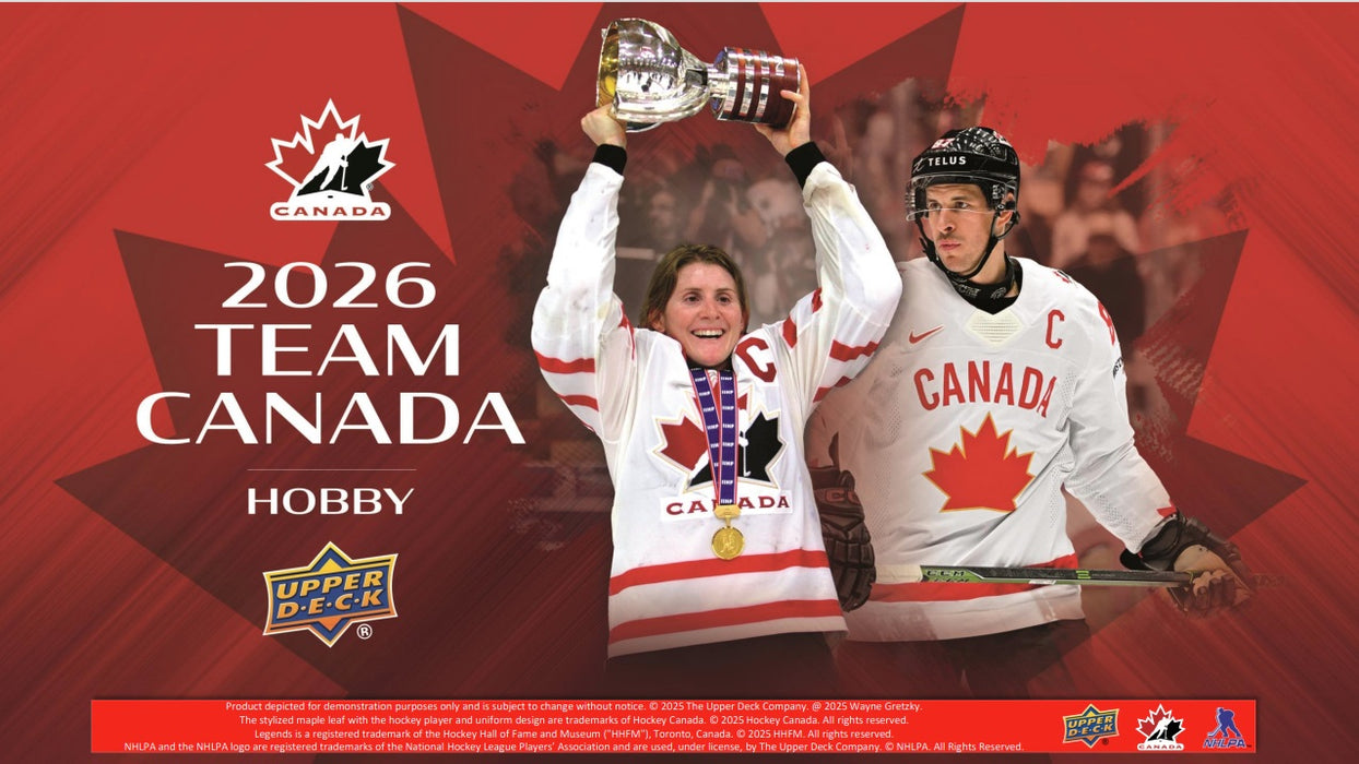 Sports Cards Upper Deck - 2025-26 - Hockey - Team Canada Hockey - Blaster Box - Pre-Order March 15th 2026 - Cardboard Memories Inc.