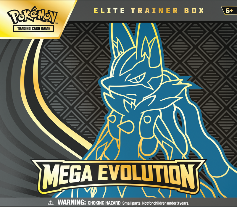 Trading Card Games Pokémon - Mega Evolution - Mega Lucario - Elite Trainer Box - Cardboard Memories Inc.
