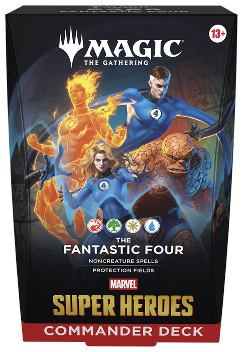 Trading Card Games Magic the Gathering - Marvel Super Heroes - The Fantastic Four - Commander Deck - Pre-Order July 26th 2026 - Cardboard Memories Inc.