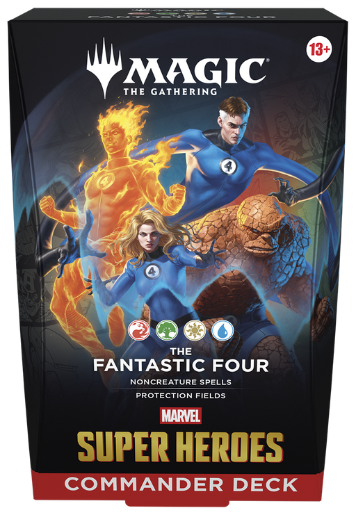 Trading Card Games Magic the Gathering - Marvel Super Heroes - The Fantastic Four - Commander Deck - Pre-Order July 26th 2026 - Cardboard Memories Inc.