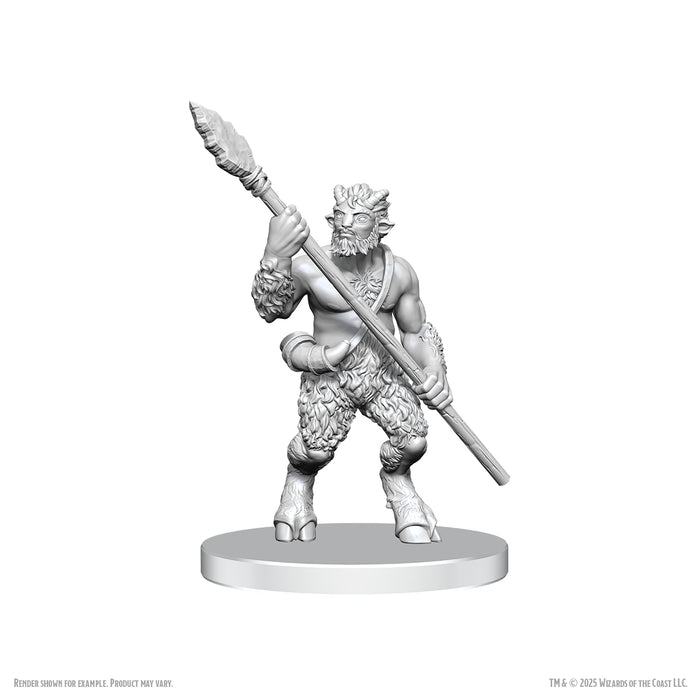 Role Playing Games Wizkids - Dungeons and Dragons - Unpainted Miniature - Nolzur’s Marvelous Miniatures - Classic Satyr - 90778 - Cardboard Memories Inc.
