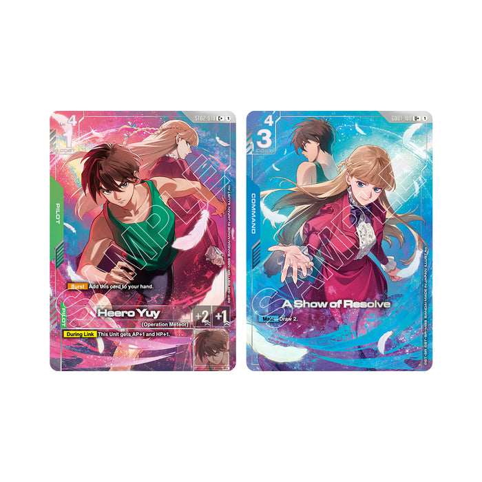 collectible card game Bandai - Gundam Card Game - PB-01 - Premium Accessory Set - Mobile Suit Gundam Wing - Pre-Order March 27th 2026 - Cardboard Memories Inc.