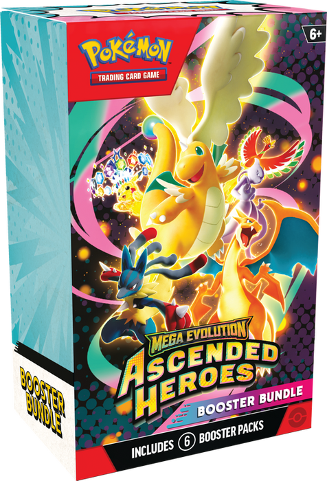 Trading Card Games Pokémon - Mega Evolution - Ascended Heroes - Booster Bundle - Pre-Order February 20th 2026 - Cardboard Memories Inc.