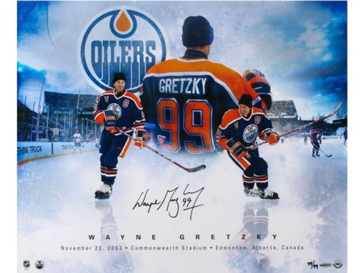  Upper Deck - Authenticated - Gretzky Autographed One More Time Photo - ORDER VIA EMAIL ONLY - Cardboard Memories Inc.