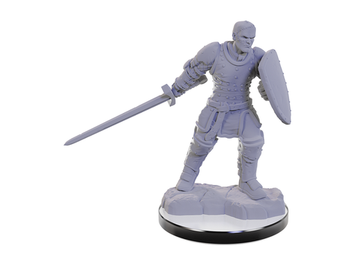 Role Playing Games Wizkids - Dungeons and Dragons - Unpainted Miniature - Nolzurs Marvellous Miniatures - Reborn Paladin and Warlock - 90673 - Cardboard Memories Inc.