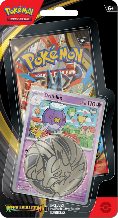 Trading Card Games Pokémon - Mega Evolution - Checklane Blister - Drifblim - Cardboard Memories Inc.