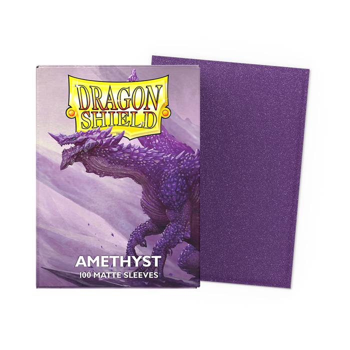 Supplies Arcane Tinmen - Dragon Shield Sleeves - Standard Size - Matte - Amethyst - Package of 100 - Cardboard Memories Inc.