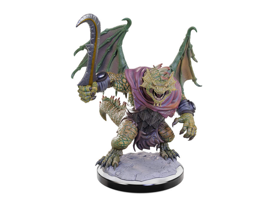 Role Playing Games Wizkids - Dungeons and Dragons - Unpainted Miniature - Nolzurs Marvellous Miniatures - Draconian Mage and Soldier - 90683 - Cardboard Memories Inc.