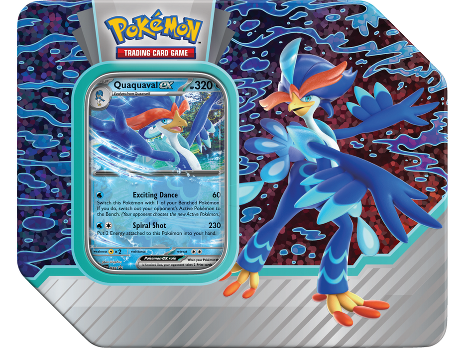 Trading Card Games Pokemon - Paldea Partner Tin - Quaquaval EX - Cardboard Memories Inc.