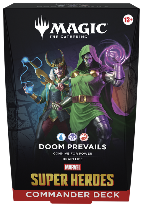 Trading Card Games Magic the Gathering - Marvel Super Heroes - Doom Prevails - Commander Deck - Pre-Order July 26th 2026 - Cardboard Memories Inc.
